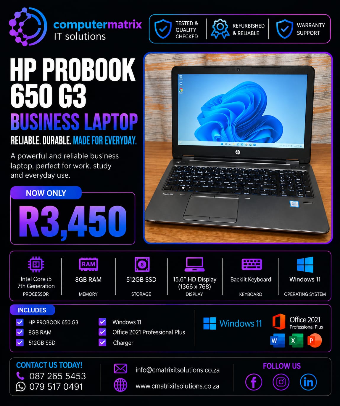 HP ProBook 650 G3